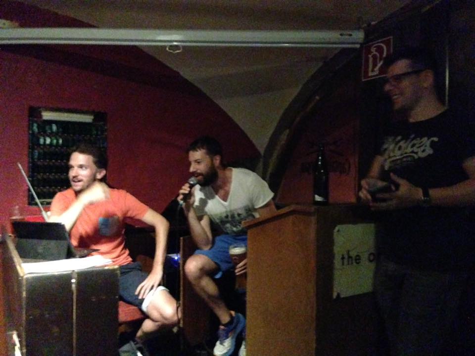 Thomas, me, and Robert Quizmaster